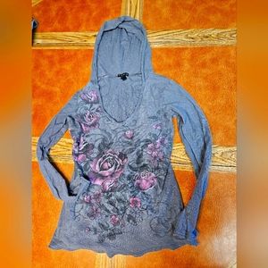 F.A.N.G. Grey Long sleeve shirt with Hood